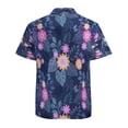 thumbnail image 3 of High Quality Hawaiian Shirts for Men Short Sleeve Aloha Beach Shirt Floral Summer Casual Button Down Shirts Blouses GS3475, 3 of 7