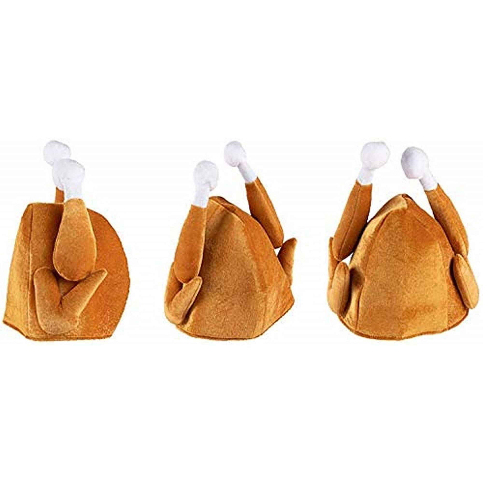 Thanksgiving Roast Turkey Hat 3Set Plush Toy Halloween Costume