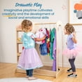 thumbnail image 4 of ECR4Kids Dress-Up Center with Mirror, Natural, 4 of 8
