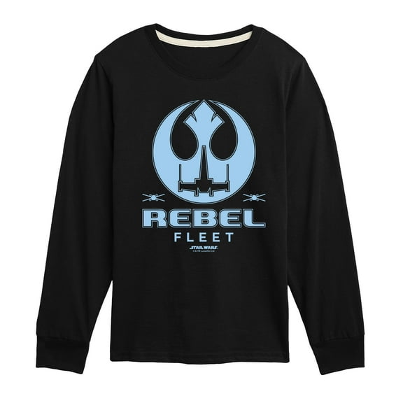Star Wars - Rebel Fleet Flight Patch - Toddler And Youth Long Sleeve Tee