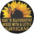 thumbnail image 7 of Spare Tire Cover Butterfly and Sunflower She is Sunshine Wheel Protectors Waterproof Dust-Proof Wheel Covers Universal Fit for SUV Truck Trailer RV Camper Travel Trailers, 7 of 7