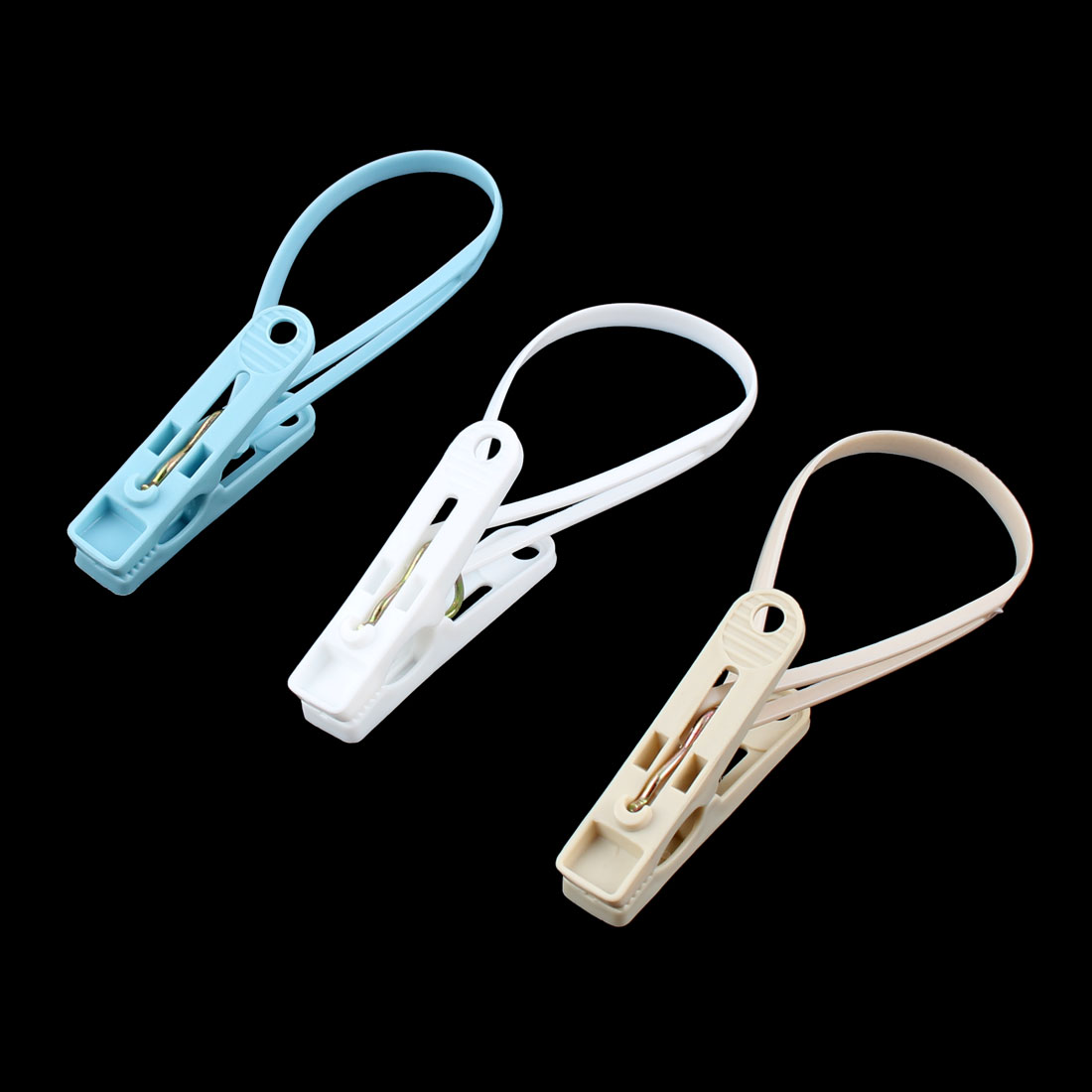 Home Laundry Plastic Rope Hanging Clothesline Clothes Clip Pins 15pcs