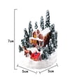 thumbnail image 2 of Christmas Snow Scene Village Light up House Miniature, 2 of 10