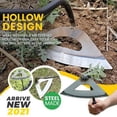 thumbnail image 1 of Peggybuy Steel Weeding Shovel Farm Tool Handheld Hollow Hoe Agriculture Rake Tool, 1 of 6