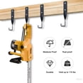 thumbnail image 4 of 4-Piece Heavy-Duty Chainsaw Wall Mount Holder with 2 S-Hooks, 110 lbs Capacity for String Trimmer, Backpack Blower, Weed Eater Tools, Space-Saving, 4 of 6