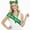 Hair Clips,beads,glass,satin Sash, variant on PMU 4 Pcs St. Patrick’s Day Party Costume Accessory Bundle, Green Plastic Top Hat, Glitter Shamrock Sunglasses, Shamrock Lei and Green Satin Sash