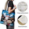 thumbnail image 3 of Family Guy Bolso de tela con estampado de lienzo para mujer, bolsa de compras reutilizable y estética, con cremallera interior, regalo para mujer, 35 × 40 cm., 3 of 6