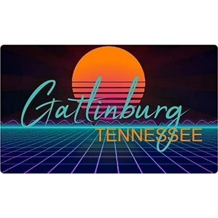 

R and R Imports Gatlinburg Tennessee 4 X 2.25-Inch Fridge Magnet Retro Neon Design