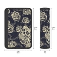 thumbnail image 3 of Black Skull Roses Cool Seat Belt Shoulder Pad 2-Pack Soft Car Seatbelt Cover Adjustable Strap Breathable Comfort Pad, 3 of 8