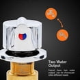 thumbnail image 4 of Bathtub Faucet Bath Mixer Shower Faucets Bathroom Faucet Hot Cold Water Solid Brass Mixer Tap Hole Leaf Handle Mixer Tap, 4 of 5