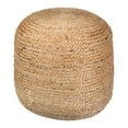 thumbnail image 6 of Lillian Ottoman Black Ottoman, Modern Style, Braided jute leg, Jute, Indoor Living, 6 of 9