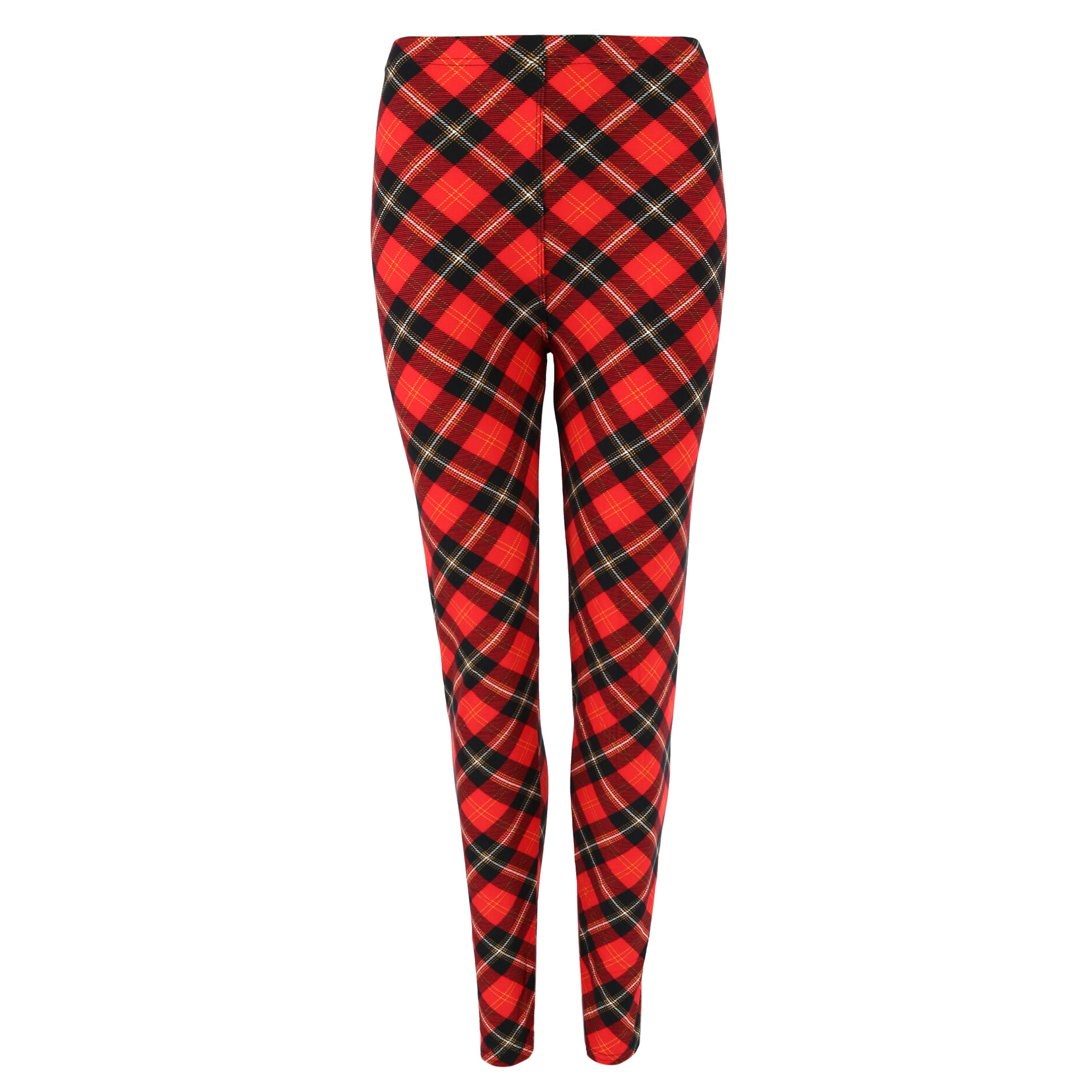 Lovely Boutique Women's Plus Size Buttery Soft Classic Red Plaid ...