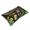 thumbnail image 3 of Haiem Pillowcase for Hair and Skin Queen - Mardi Gras3 Printed Soft Pillowcase with Envelope Closure-16"x24", 3 of 9