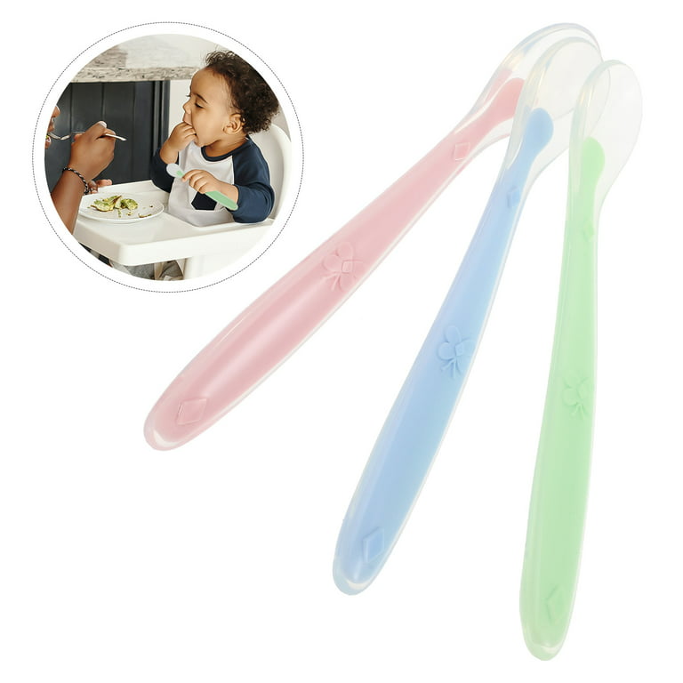 New Baby Silicone Soft Spoon Upgraded Newborn Infant Children's  Complementary Food Feeding Tableware Training Spoon - Utensils - AliExpress