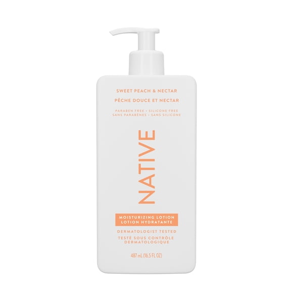Native – Lotion Pour Le Corps Et Les Mains Pêche Douce Et Nectar – 487 Ml