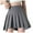 D Gray, variant on Elainilye Fashion Pleated Skirt Fancy High-Waist Slim Elastic Casual Pleated Frilly Skirt,Black