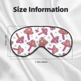 thumbnail image 3 of Rocae Purple Mushroom for Mask for Women Men, Luxury Eye Cover Eye Shade with Adjustable Strap for Travel, Nap, Meditation, 3 of 7