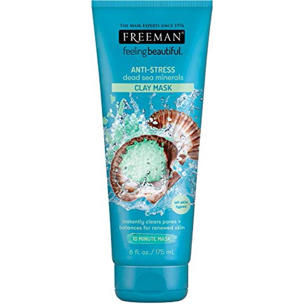 Freeman AntiStress Clay Facial Mask with Dead Sea Minerals, Balancing