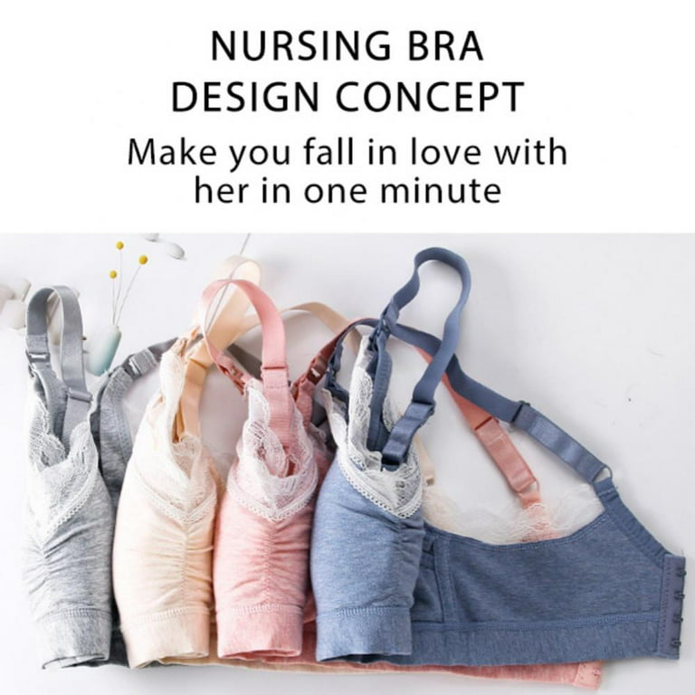 Padded Nursing Bra for Women Sleep Maternity Bralette for
