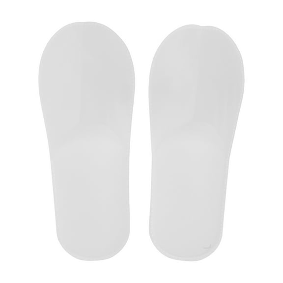 Unique Bargains 1Pair Disposable Slippers Foldable Non-woven Hotel Slippers White