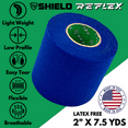 thumbnail image 4 of Shield Reflex | Stretch Athletic Tape, Tear by Hand, Made in USA, Thin, Flexible, Elastic Sports Tape, Spatting Football Tape 6 Pack (Midnight Blue, 2 Inch), 4 of 6