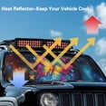 thumbnail image 4 of HUIACONG Colorful Galaxy Butterfly Sunshade Sun Shade Windshield Heat Shield Sun Visor Mat Compatible with Jeep Wrangler Rubicon Sahara TJ JK JKU 2 Door & 4 Door, 4 of 6