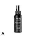 thumbnail image 1 of Spray fijador de maquillaje Control de aceite duradero Resistente al agua y al sudor Piel grasa Piel seca No se quita el maquillaje Blanco y negro, 1 of 7