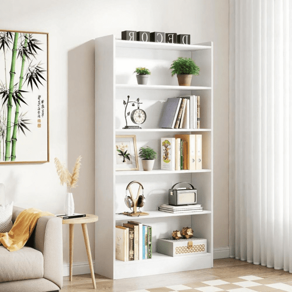 71.7" Narrow Tall 12-Cube Bookcase, 6-Tier Open Shelves, 2-Way Installation, 30lbs/Cube for Home, Office, Classroom