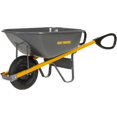 thumbnail image 1 of 6 Cu. Ft Steel Tray Wheelbarrow, with Ergonomic Grip Handles, 1 of 1