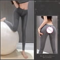thumbnail image 4 of CENL Women Smooth Open Crotch Yoga Pants Underwear Stockings Sexy Pants Top Set, 4 of 9