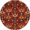 thumbnail image 1 of Ahgly Company Indoor Round Abstract Red Abstract Area Rugs, 6' Round, 1 of 6