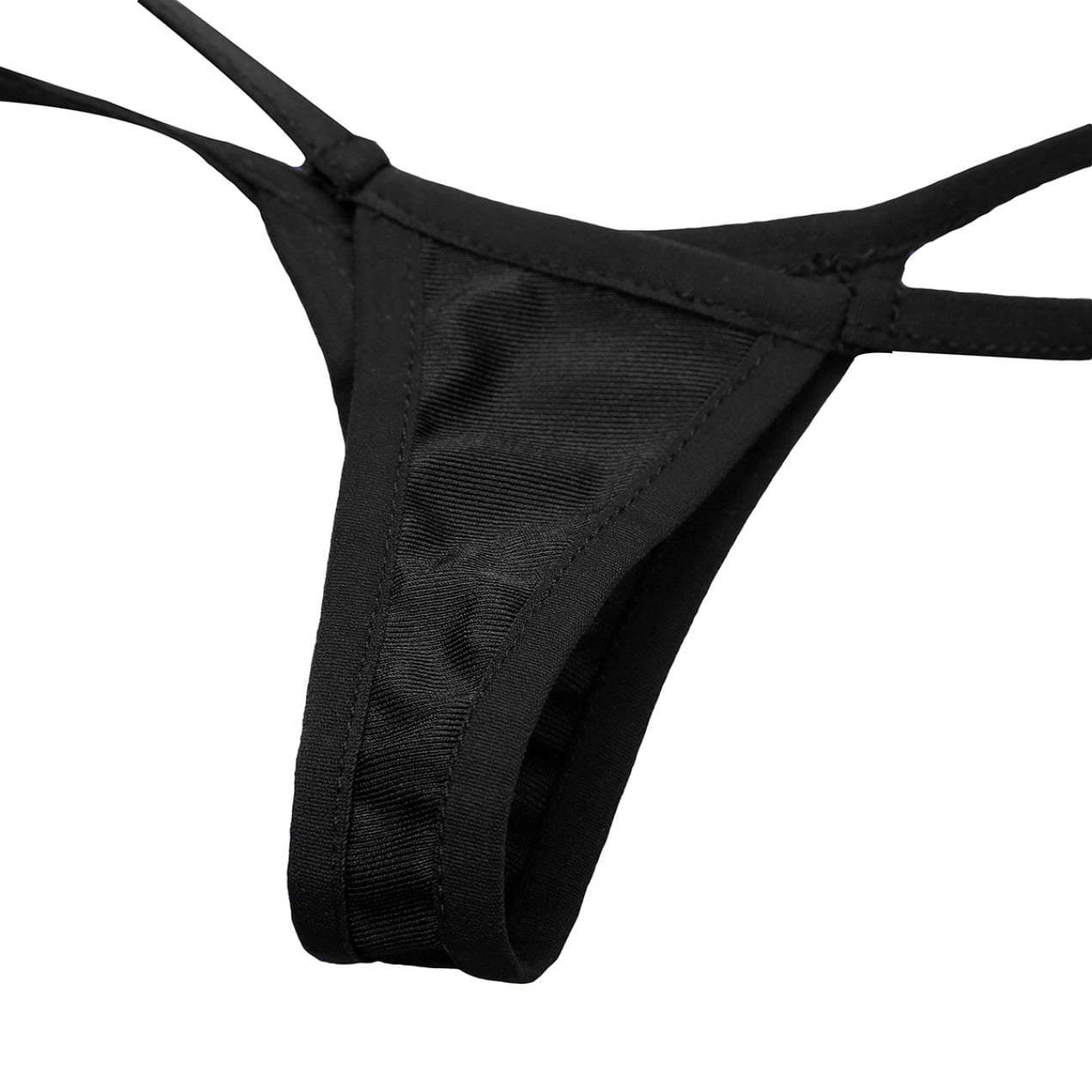  GrAles Womens Low Waist Micro Thong G-string Briefs Underwear  Elastic Waistband T-back Thongs Panties (Color : Black-b1, Size : One Size)  : Clothing, Shoes & Jewelry