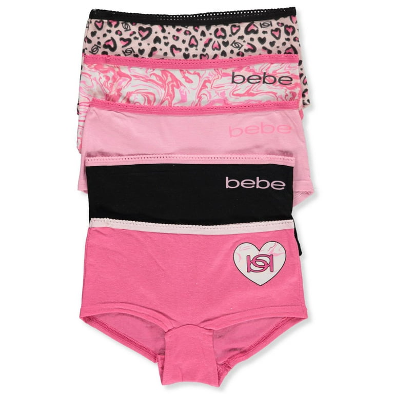 Bebe Girls' 5-Pack Underwear - pink/multi, 8 - 10 (Big Girls