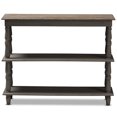thumbnail image 3 of Baxton Studio Console en Bois Nellie en Brun Vieilli, 3 of 9