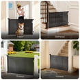 thumbnail image 4 of Retractable Baby Gate, TULILLO 42in Tall Baby Safety Gate, 150" Wide Baby Gate Dog Gate for Stair, Doorway, Auto-Lock,Black, 4 of 10