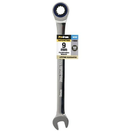 UPC: 0035794116514 | Pro-Grade 11652 9 mm Ratcheting Combo Wrench