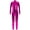 Hot Pink, variant on Kids Boys Girls Long Sleeves Metallic Full Bodysuit Jumpsuit Unitard Ballet Gymnastics Dancewear Gold M/130