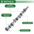 thumbnail image 5 of Top Intake Exhaust Engine Camshaft for Ford Escort 1989-1993 No.89FF6250BB 1 Pc, 5 of 7