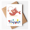 thumbnail image 1 of cute cartoon fish illustration Wedding Cards Congratulations Greeting Envelopes, 1 of 3