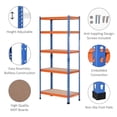 thumbnail image 4 of Solution de Rangement Robuste : Étagère Métallique Réglable à 5 Niveaux pour Garage Atelier, 4 of 6