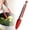 B, variant on Kitchen Tongs for Cooking Grilling BBQ Grill Tongs With Silicone Tip Stainless Steel Heat Resistant, Non-stick Pull Lock, 11 Inch Tong Plus a Silicone Spatula