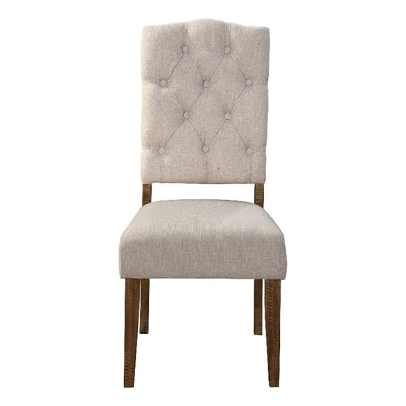 Alpine Furniture Ensemble de 2 Chaises Latérales en Bois Newberry en Brun Moyen