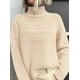 thumbnail image 4 of Suéter PRETTYGARDEN Otoño 2025 Tejido Grueso Pulóver XL Beige, 4 of 6