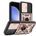 thumbnail image 4 of Elegant Choise Phone Case with Ring Stand and Slide Camera Lens for Samsung Galaxy S23 FE 5G, Rose Gold, 4 of 15