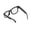 Black frame optical lenses, variant on TICOWTEK Open Ear Bluetooth Smart Glasses, 150 Languages AI Translator Eyewear, Visible Camera for Text Scan, Anti-Blue Light Optical Lenses, Built-in Non-Removable Rechargeable Lithium Battery