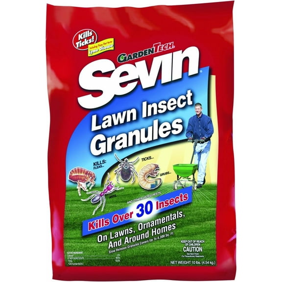 Sevin Granules Ready-to-Use Ant & Grub Pest Bait, Traps & Killers, 10 lbs