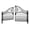 European--Design, variant on Chery Industrial 14Ft Dual Swing Iron Gate for Driveway, Security Gate, Outdoor Fence Gate for Yard, Backyard Patio,Star Design with Post