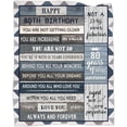 thumbnail image 1 of LHSHID 80th Birthday Gifts for Women 80th Birthday Thrown Blanket 80 Years Old Gifts Ideal for Him Her Blanket Gift for Yess Wife Friends 80th Birthday Blanket Decorations 60x80in, 1 of 6