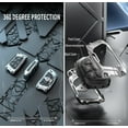 thumbnail image 4 of Premium Heavy Duty Metal Key Fob Case for Cadillac 2020 2021 2022 ATS CT5 CT6 XT4 XT5 XTS with 5 and 6 Button Remote Durable Smart Key Shell Protector with Keychain Accessory, 4 of 6
