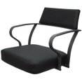 thumbnail image 6 of Carolina Swivel Bar Height 30" Metal WB Stool - Black Vinyl - Gray, 6 of 6